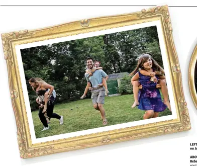  ?? HOUTEN, THE WASHINGTON POST] [PHOTOS BY CAROLYN VAN ?? LEFT: Half-siblings from the same donor father are shown on July 12 in Boston.ABOVE: Kianni Arroyo plays with her half-sibling Ava, 8, at Rebecca’s home on July 12 in Boston.