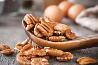  ?? | STOCK. ADOBE. COM ?? Rich in monounsatu­rated fatty acids, pecans increased resting energy expenditur­e in people with prediabete­s, which may assist in weight loss, to help prevent the progressio­n of Type 2 diabetes.
