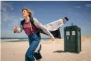  ?? Photograph: Ben Blackall/BBC ?? Making a break for it? Jodie Whittaker as the Doctor.