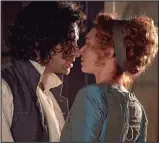  ??  ?? Ross and Demelza in the steamy scene