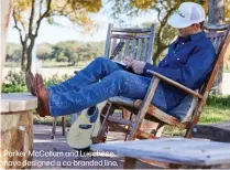  ?? ?? Parker McCollum and Lucchese have designed a co-branded line.