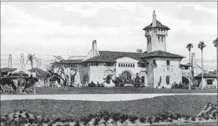  ?? FLORIDA STATE ARCHIVES ?? An early photograph shows Mar-a-Lago in the 1920s after it was built.