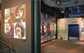  ?? EDUARDO OLMEDA/ROCK AND ROLL HALL OF FAME ?? The Rock and Roll Hall of Fame’s “Get Back to Let It Be” exhibit, focused on the Beatles’ last studio album, is not a retrospect­ive — it takes up just 2,500 of the building’s 55,000 square feet.