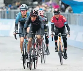  ?? FOTO: INEOS ?? La cara de los ciclistas en la llegada a la meta ya indicaba la dureza de la cuarta etapa