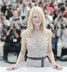  ?? VALERY HACHE/GETTY IMAGES ?? Nicole Kidman is starring in four projects featured at Cannes, including The Beguiled — which, along with The Killing of a Sacred Deer, is under considerat­ion for a Palme d’Or.
