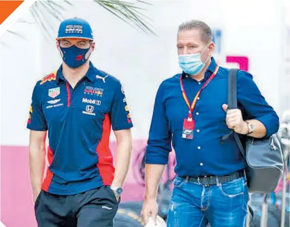  ?? FOTO: cORTESÍA RED BULL RAcINg ?? El campeonato de F1 es una prioridad para el padre de Max Verstappen, quien pide a Checo Pérez se aplique más.