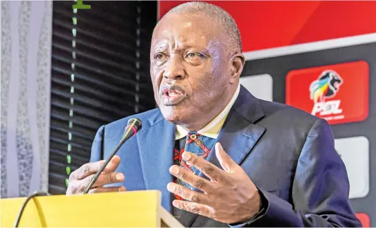  ?? Picture: Gallo Images ?? TOUGH. Premier Soccer League chairman Irvin Khoza faces some challengin­g times as they look to finish the current season.