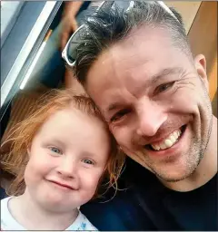  ??  ?? GUNNED DOWN: Sophie Martyn, three, and her adoptive dad Lee