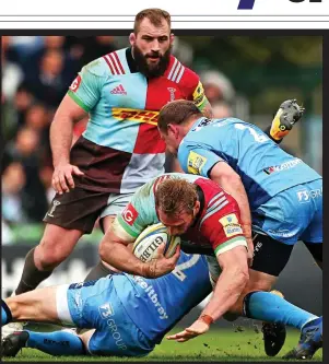  ?? GETTY IMAGES ?? Crash course: Robshaw and Quins fall to London Irish