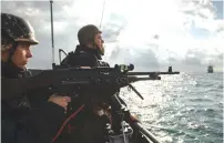  ?? (IDF) ?? AN ISRAELI Navy patrol at sea near Gaza’s maritime border.