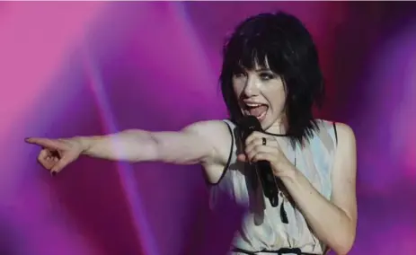  ?? JOSHUA PAUL/THE ASSOCIATED PRESS FILE PHOTO ?? Carly Rae Jepsen says she enjoys singing songs from her album Emotion “more than I’ve ever really enjoyed anything, to be honest with you.”