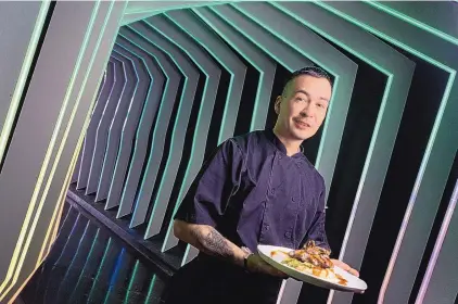  ?? ROBERTO E. ROSALES/JOURNAL ?? Chef Steven Lujan is the mastermind behind Electric Playhouse’s current interactiv­e dinners.