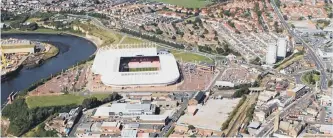  ??  ?? A new stadium fan zone, walkways, a new hotel and ice rink are planned for the Stadium of Light and Sheepfolds.