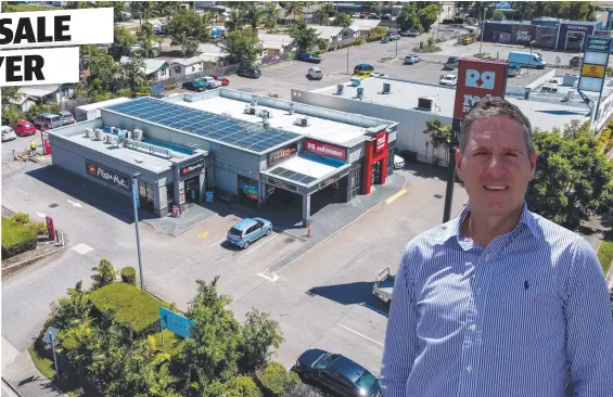  ?? ?? The site at 196A Woolcock St that has sold for $4.71m at auction and Peter Wheeler (right) from Colliers says commercial confidence in Townsville is riding high.