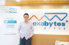  ??  ?? Chan says Exabytes plans to pilot the Fully Managed Website solutions idea in Malaysia.