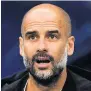  ??  ?? ANGERED: Pep has been upset by Kompany injuries