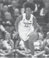  ?? JESSICA HILL/AP ?? Freshman Christyn Williams, the top-ranked recruit in the country, comes to UConn with expectatio­ns and has already been inserted in the starting lineup.