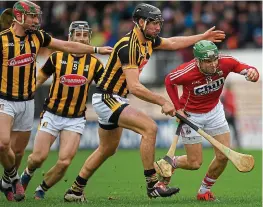  ??  ?? REBEL HELL: Alan Cadogan and Cork need their League form to impropve