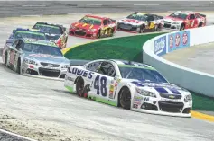  ?? ANDREW WEBER, USA TODAY SPORTS ?? Jimmie Johnson (48) is an eight-time winner at Martinsvil­le Speedway, but he was eliminated from the Chase last weekend.