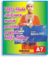 Tahfiz Muda Aqil Juara Musim Pertama Program Tahfiz Muda Pressreader