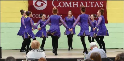  ?? Photos by Domnick Walsh ?? There wasn’t a foot wrong for the wonderful dancers of Kilcummin, as pictured on the Munster Fleadh Cheoil stage in Listowel at the weekend.