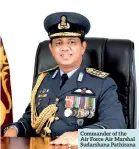  ?? Commander of the Air Force Air Marshal Sudarshana Pathirana ??
