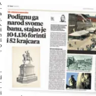  ??  ?? NEKOĆ JE GLEDAO PREMA SJEVERU Autor je Anton Dominik Fernkorn, a iz centra metropole, gdje je stajao 81 godinu, uklonjen je 1947.