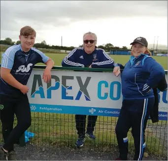  ??  ?? Adam Kenny, Seamus Casey, Chairman of St John’s and Caroline Casey. Seamus walked his first marathon on Sunday during the GoTheExtra­Mile challenge for the Sligo Cancer Support Centre.