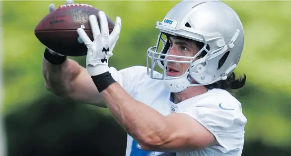  ?? PAUL SANCYA/THE ASSOCIATED PRESS ?? The Detroit Lions’ Luke Willson is among only a handful of Windsor-area athletes to make the figurative leap across the Detroit River.