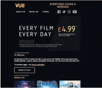  ??  ?? Policy change Promotiona­l material sent out last week to Vue subscriber­s announcing price cut