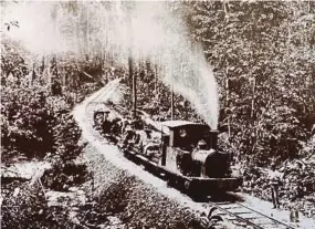  ??  ?? The North Borneo Railway in the late 19th century.