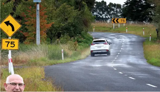  ?? PHOTO (MAIN) / BEVAN CONLEY ?? A Whanganui cycling group says plans for a rural cycling and walking trail along Rapanui Rd should be fast-tracked. Inset: Brian Doughty.