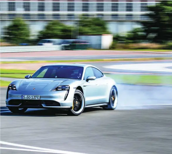  ?? EFE ?? La capacidad de aceleració­n del Porsche Taycan es de las mejores del mercado