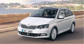  ??  ?? Seriously sensible: it might not be exciting, but the Fabia estate is the best small car with a big boot