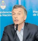  ??  ?? Macri. Quiere que se juegue acá