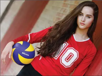  ?? Terrance Armstard/News-Times ?? USA Volleyball player: Anna Williams, a junior-to-be at West Side Christian, earned a berth on the USA Volleyball Girls Youth National A2 Invitation­al Team. The program will be held in Colorado Springs on July 26 through Aug. 1. She tried out for the...