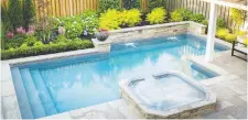  ??  ?? Creating your backyard oasis with an in-ground swimming pool is a great way to bring the family together.