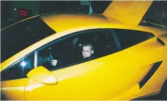  ?? LORRAINE SOMMERFELD / DRIVING. CA ?? Ari Sommerfeld in a Lamborghin­i Murciélago at the Canadian Internatio­nal Auto Show.