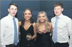  ?? ?? Fionn Magner and Nicola Flynn, pictured with Jamie Magner and Ava Nolan, at the recent Killavulle­n GAA Victory Social.