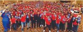  ??  ?? Sharing is caring ... MameeDoubl­e Decker Sdn Bhd Directors with Mamee Employees during an event in February 2020.