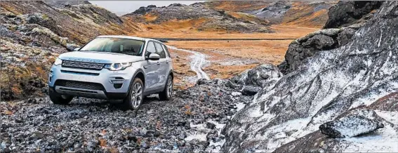 ?? LAND ROVER ?? The Discovery Sport handles water and snow conditions that would daunt most vehicles.