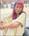  ?? HT PHOTO ?? Kirandeep Kaur whose husband Lakhwinder Singh (55) died on Saturday after consuming illicit liquor at Kang village of Tarn Taran district on Saturday.
