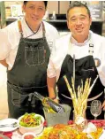  ?? ?? Chef Mike Santos and sous chef Danier Tupas of the Alley