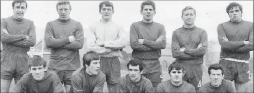  ??  ?? Rovers 1968- 69: Back row: Ken Turner, Tony Stenson, Tom Lally, Alan Fox, John Milner, Kevin Fallon. Front row: Ian Rippington, Maurice Jones, Paul Durant, Mick Hunter, Tony Bartley.
