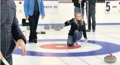  ??  ?? Friendly The curling club has been in existence for more than 150 years