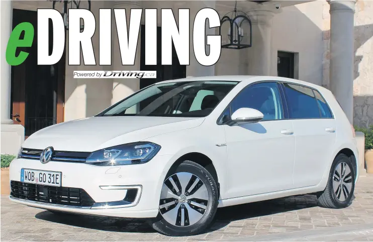  ?? — PETER BLEAKNEY/DRIVING.CA ?? Some might consider the 2017 VW e-Golf to be boxy and boring, but it’s what under the skin that has many people excited.