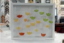  ?? EL FRAMO ?? Framed leaves can make a whimsical, enduring style statement.