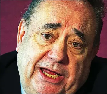  ?? ?? Bossy boots: Alex Salmond’s know-all personalit­y ruined Ash Regan’s big chance