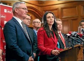  ?? HAYDEN HOPKINS ?? Jacinda Adern took leadership of the Labour Part one year ago today.