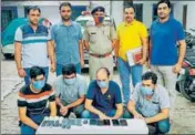  ?? HT PHOTO ?? The accused in police custody in Panipat on Sunday.